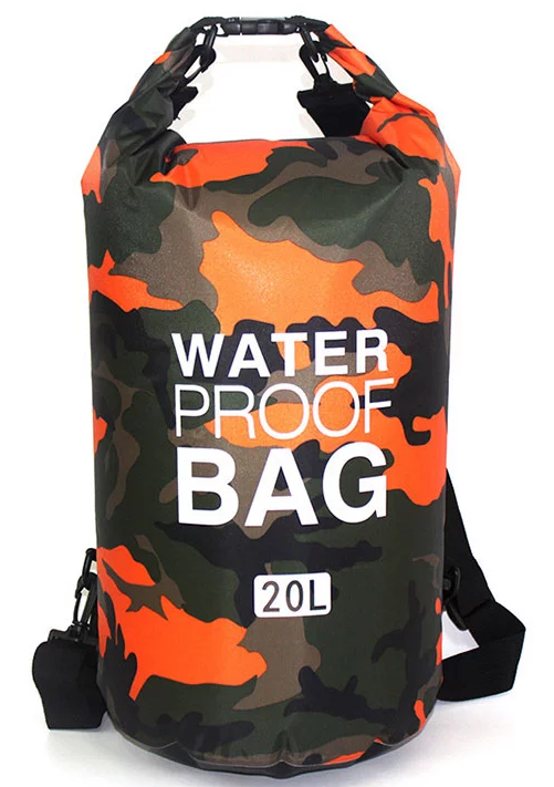 Camouflage Storage Dry Bag με ιμάντα ώμου